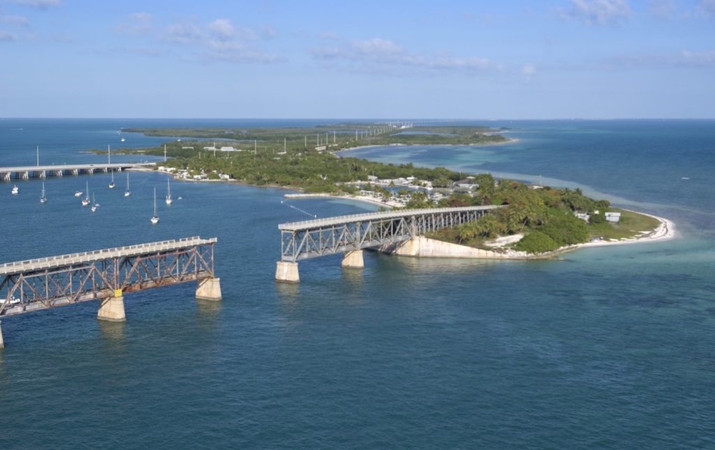 The Old Bahia Honda Bridge in Bahia Honda State Park, Florida