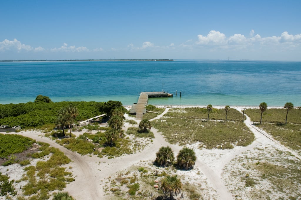 The beach at Egmont Key near Tampa