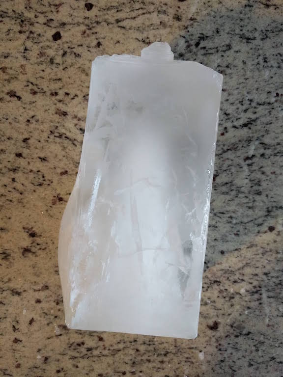 Homemade block ice