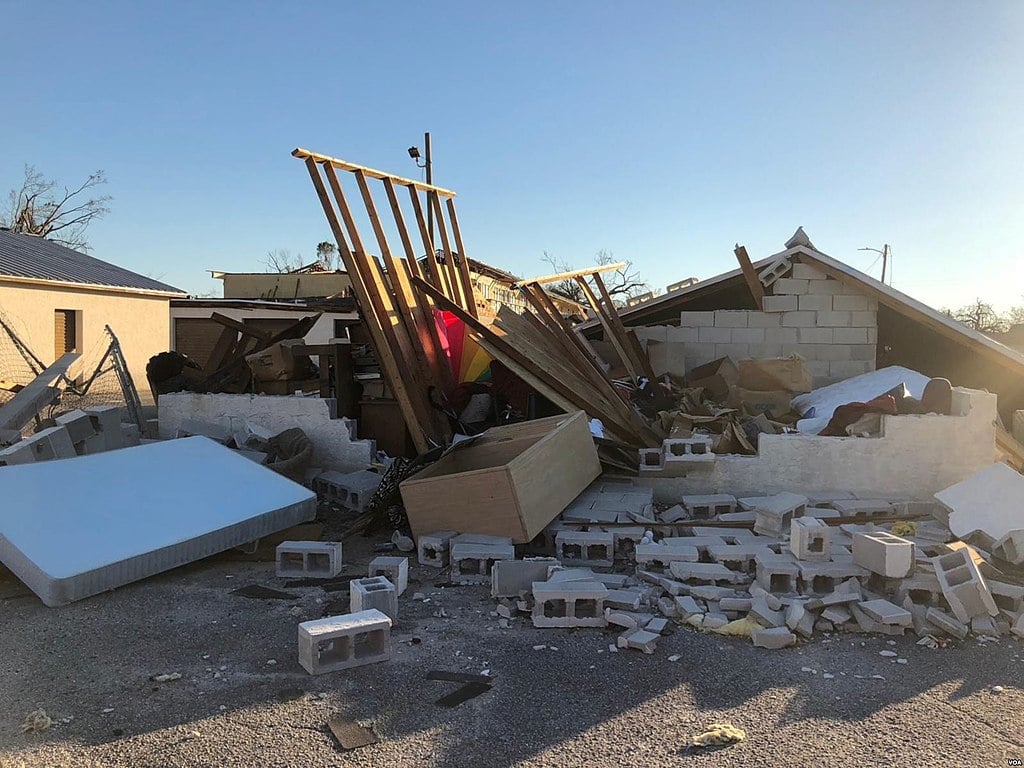 Destruction caused by Hurricane Michael in Mexico Beach