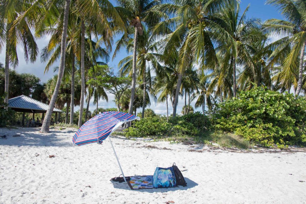 A beach on Peanut Island, Florida