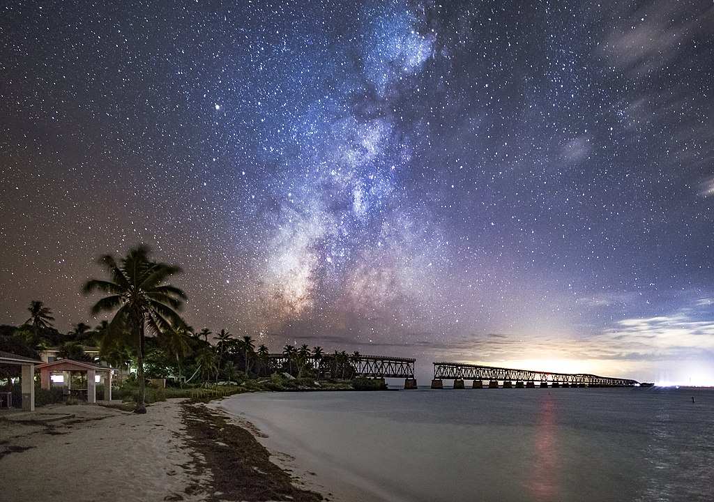 Beach at Bahia Honda State Park, viewing the Milky Way