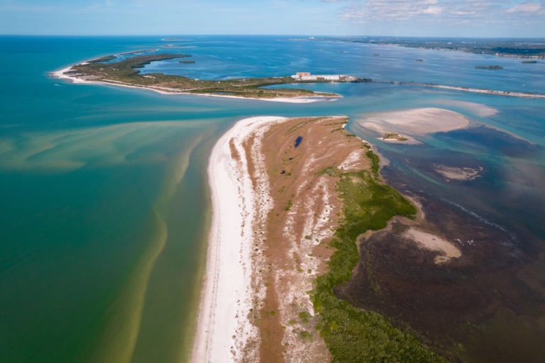 Caladesi Island and Honeymoon Islands near Clearwater, Florida
