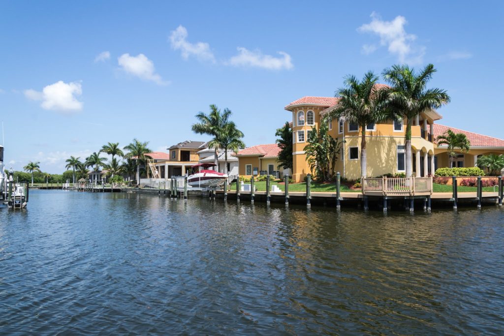 Waterfront homes in Cape Coral, Florida