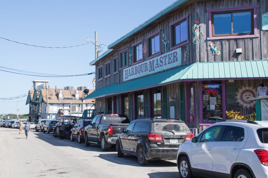 Buildings in downtown Cedar Key, Florida