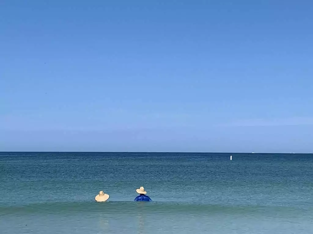 Calm beach with clear water in Florida