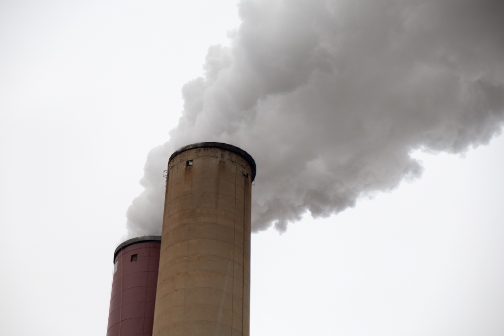 Smoke rises from the Big Bend coal-fired power plant in Tampa, Florida