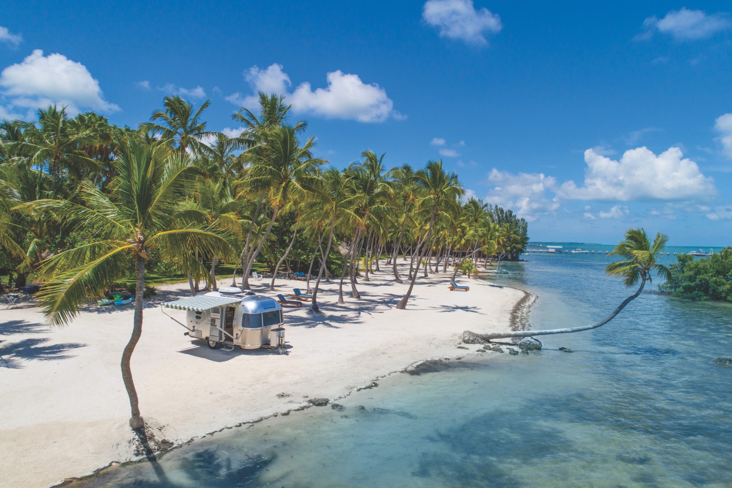 Camping on the beach in the Florida Keys