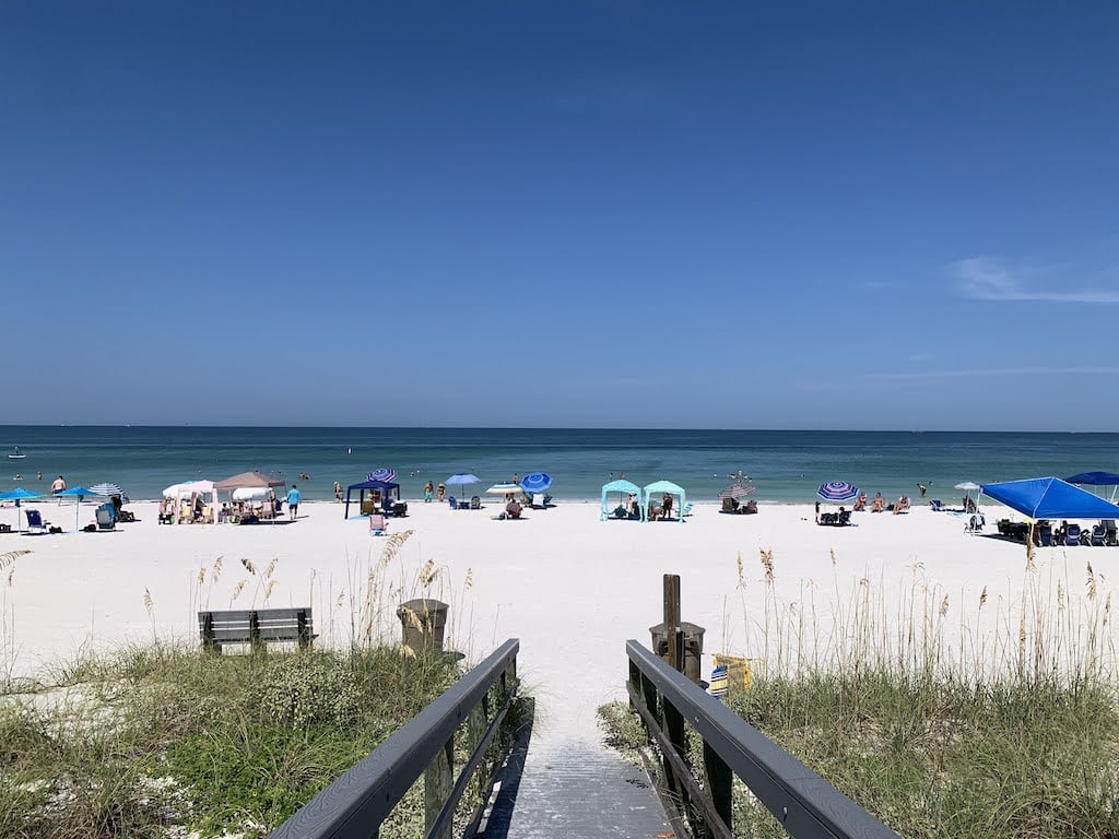 Pass-a-grille beach, the best beach near Tampa/St. Pete/Clearwater on Florida's Gulf Coast
