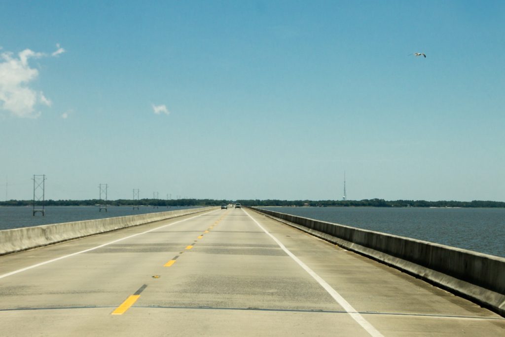 The Overseas Highway is a narrow-two-lane road for most of the highway. There are many 42 bridges, including the Seven Mile Bridge..