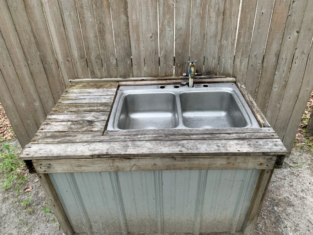 Ichetucknee Springs Campground dish washing station 2