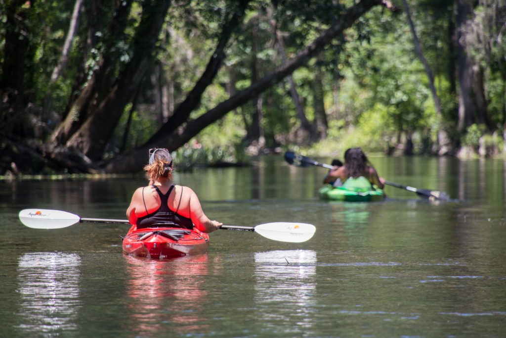 Kayaking ichetucknee river