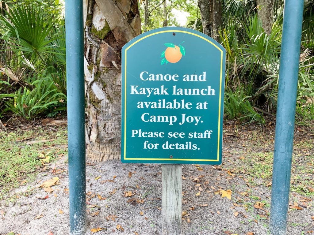 Canoe and kayak launch at Rock Springs/Kelly Park