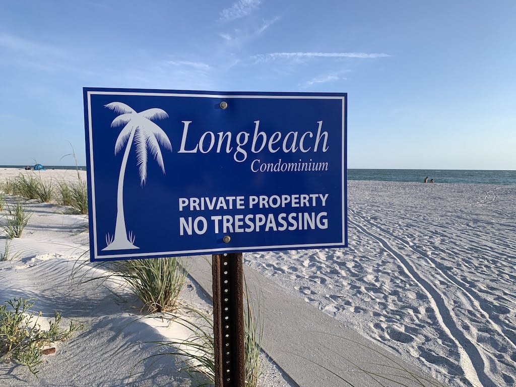 longboat key private beach