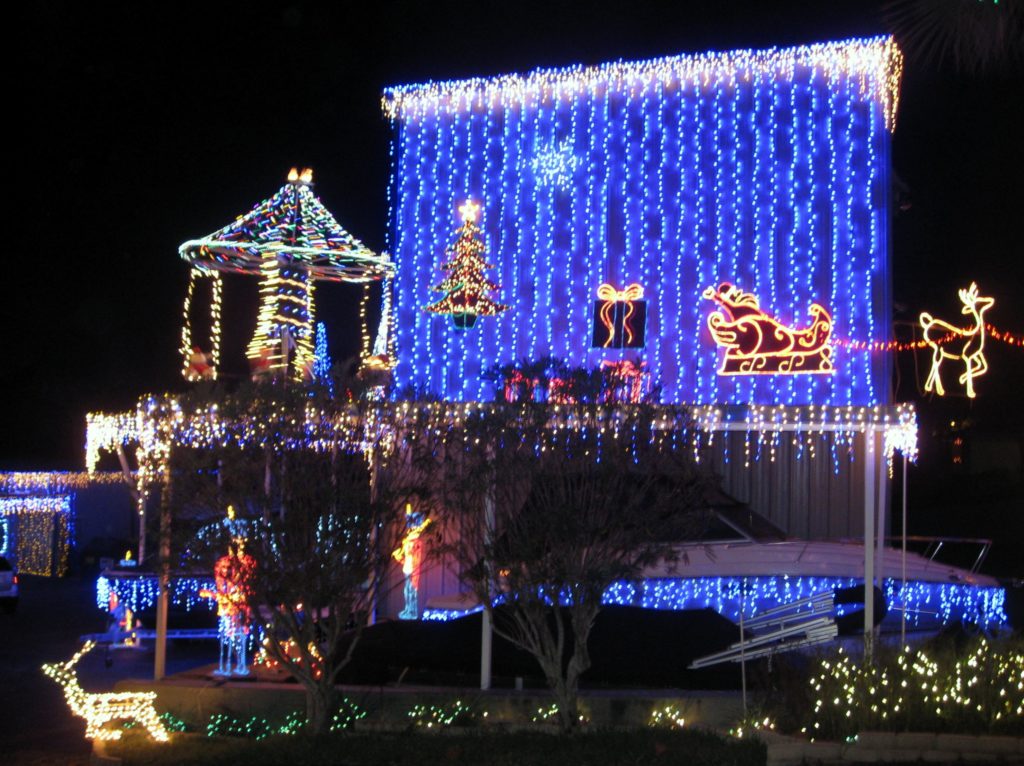 Christmas lights in Mount Dora, Florida