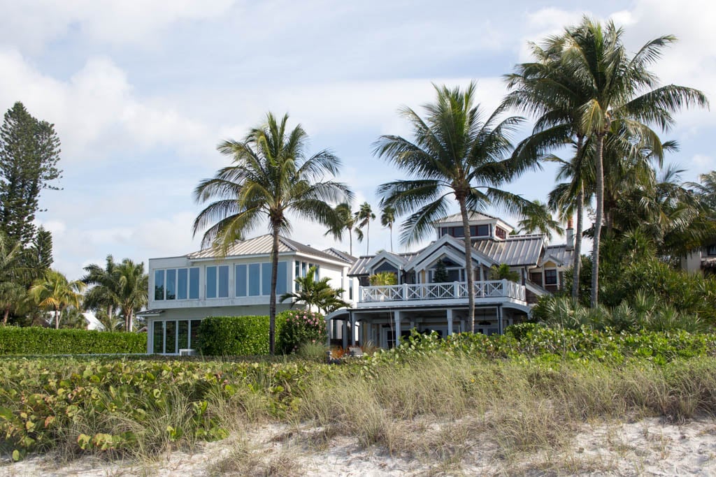 Beach houses in Naples, Florida