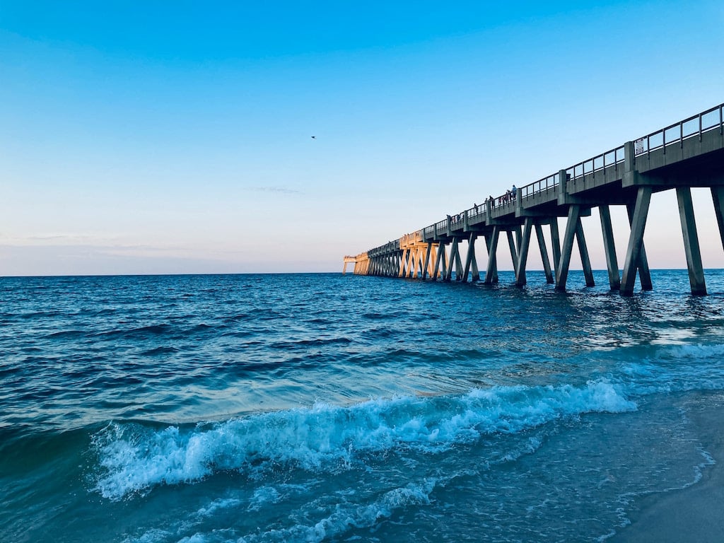Navarre Beach, Florida fishing pier, Gulf of Mexico