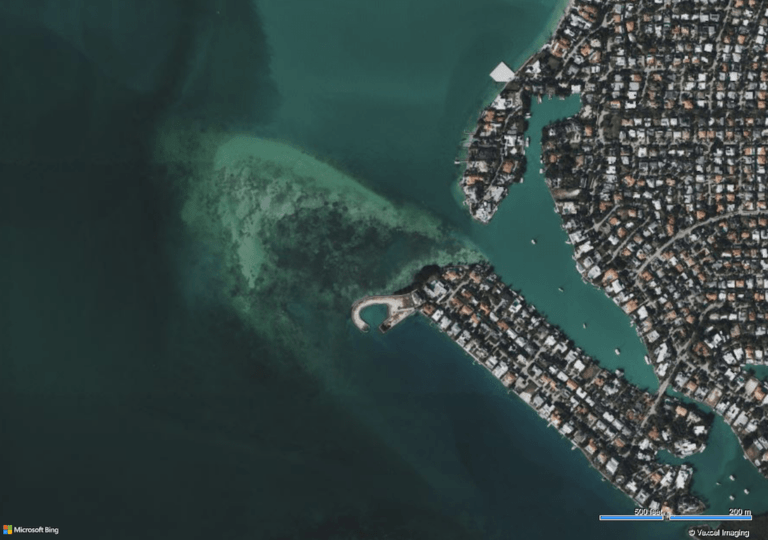 Nixon Sandbar on Key Biscayne, Florida