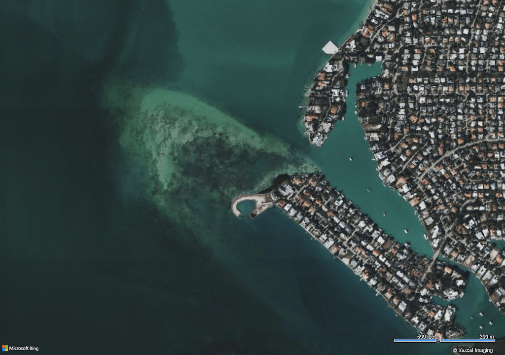 Nixon Sandbar on Key Biscayne, Florida