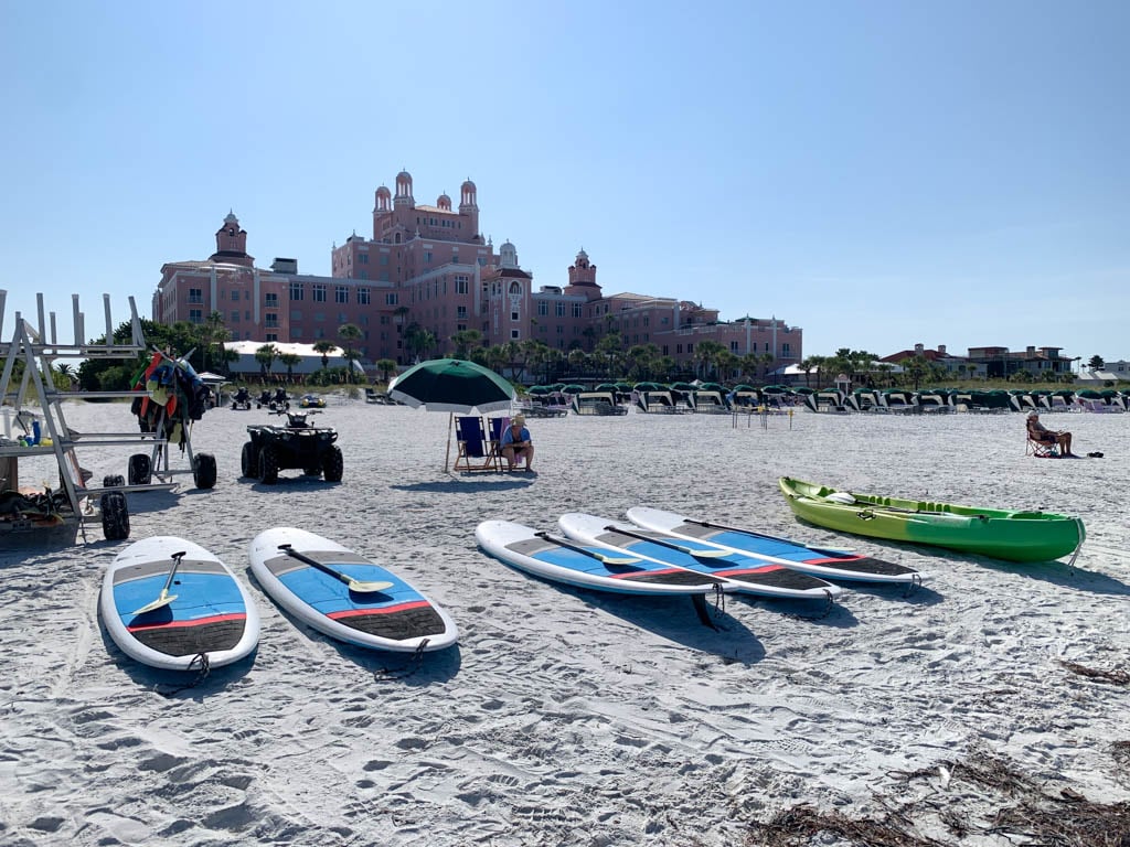 Beach rentals at the Don Cesar hotel in St Pete Beach, Florida