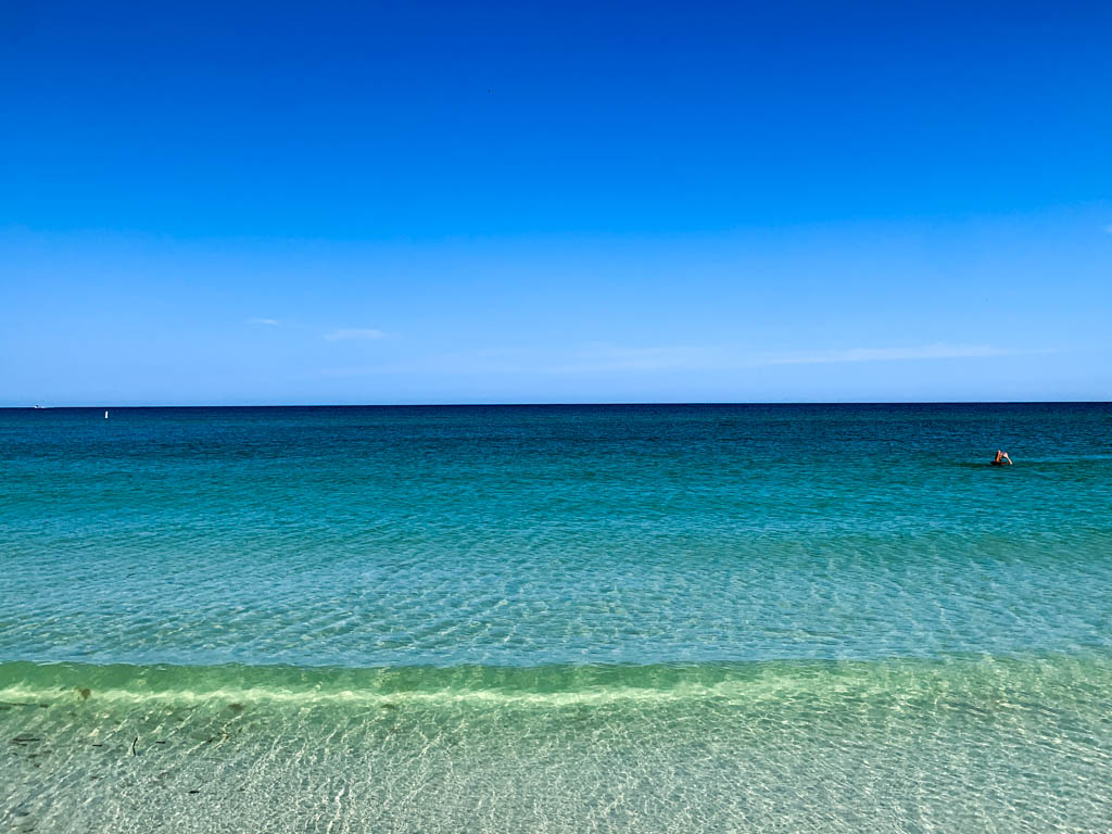 Pass-a-Grille Beach, Gulf Coast, Florida, has some of the clearest water in Florida