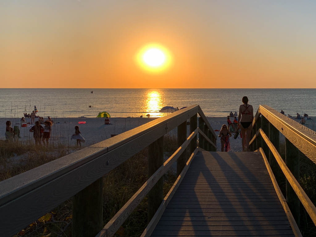 Sunset at Paradise Grille in Pass-a-Grille Beach, Florida