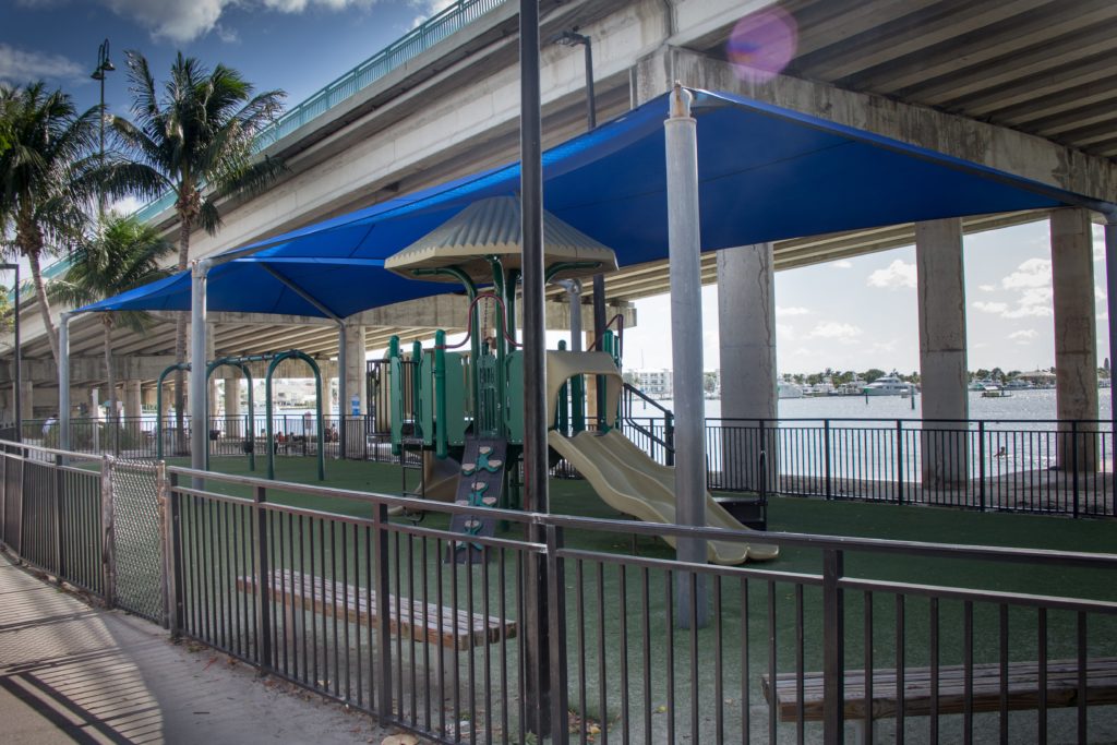 A playground in Phil Foster Park