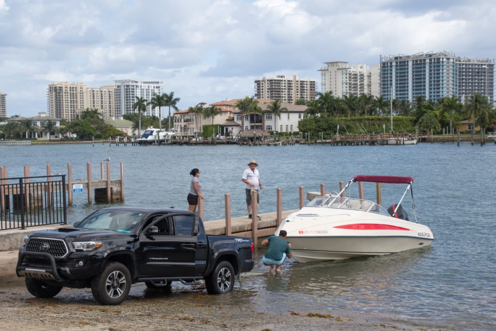 A boat ramp at Phil Foster Park