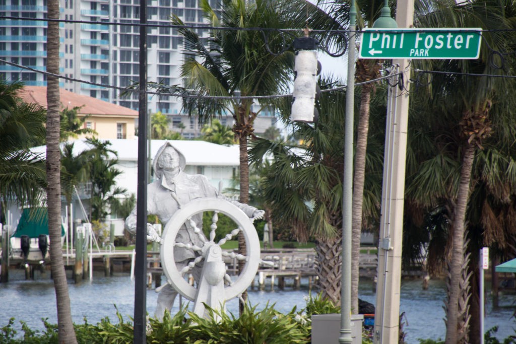 The Ancient Mariner Statue at Phil Foster Park in Riviera Beach, Florida