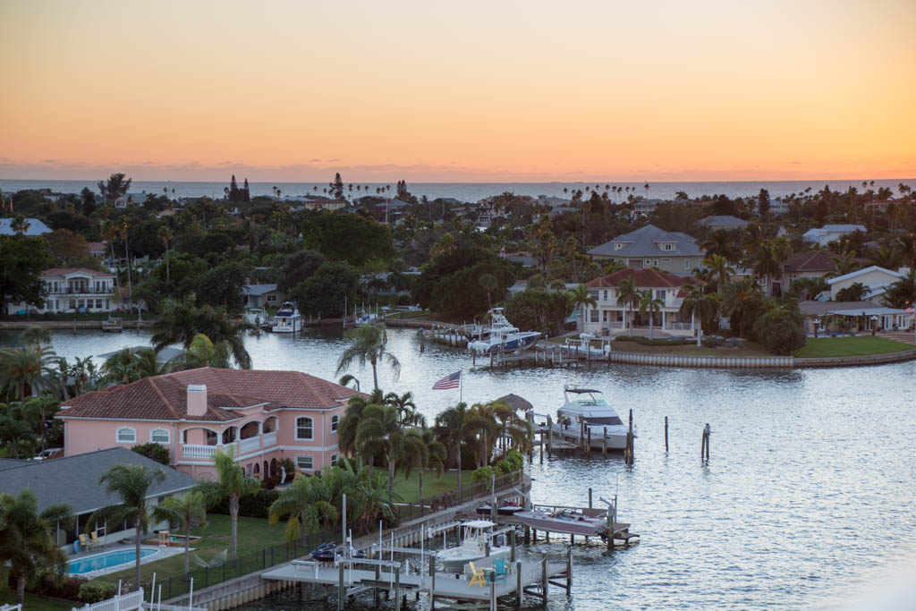 Waterfront houses in St. Petersburg, Florida