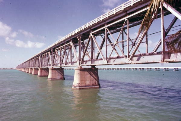 A section of the Overseas Highway Bridge at Bahia Honda 