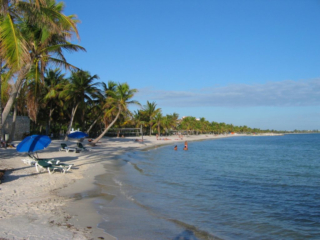 Smathers Beach in Key West, Florida