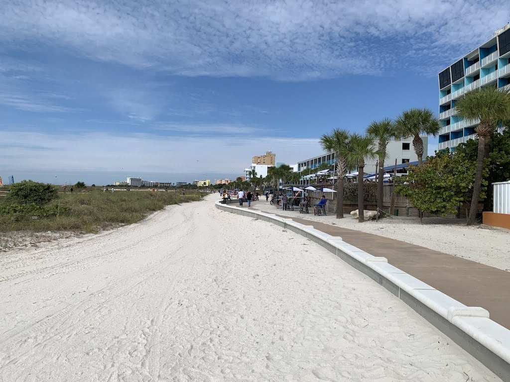 Treasure Island, Florida beach trail